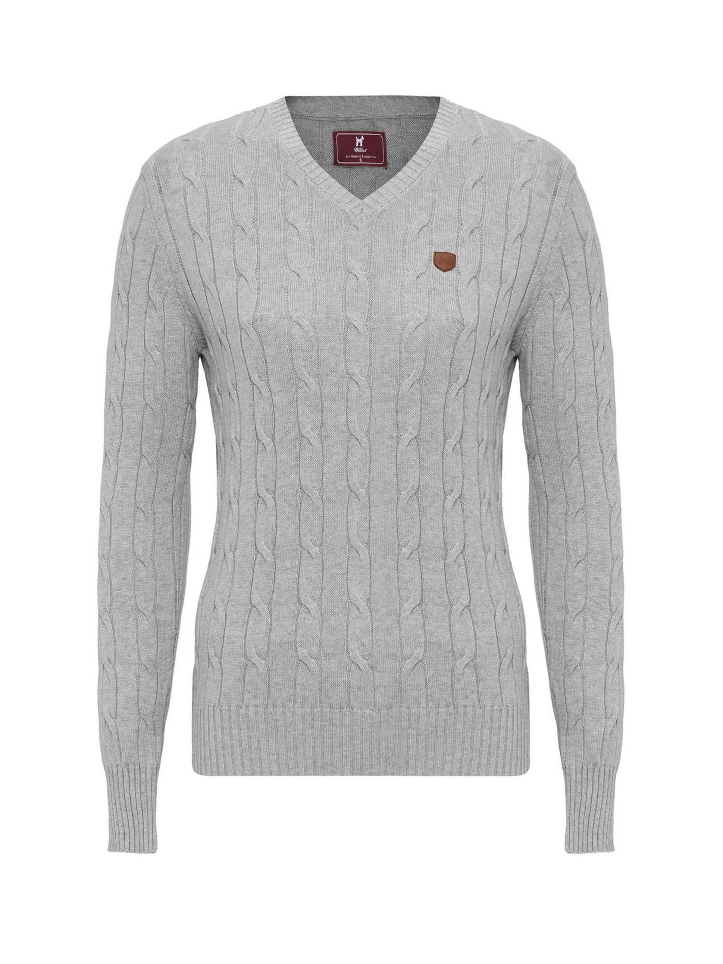 Williot Trui in Grijs: voorkant