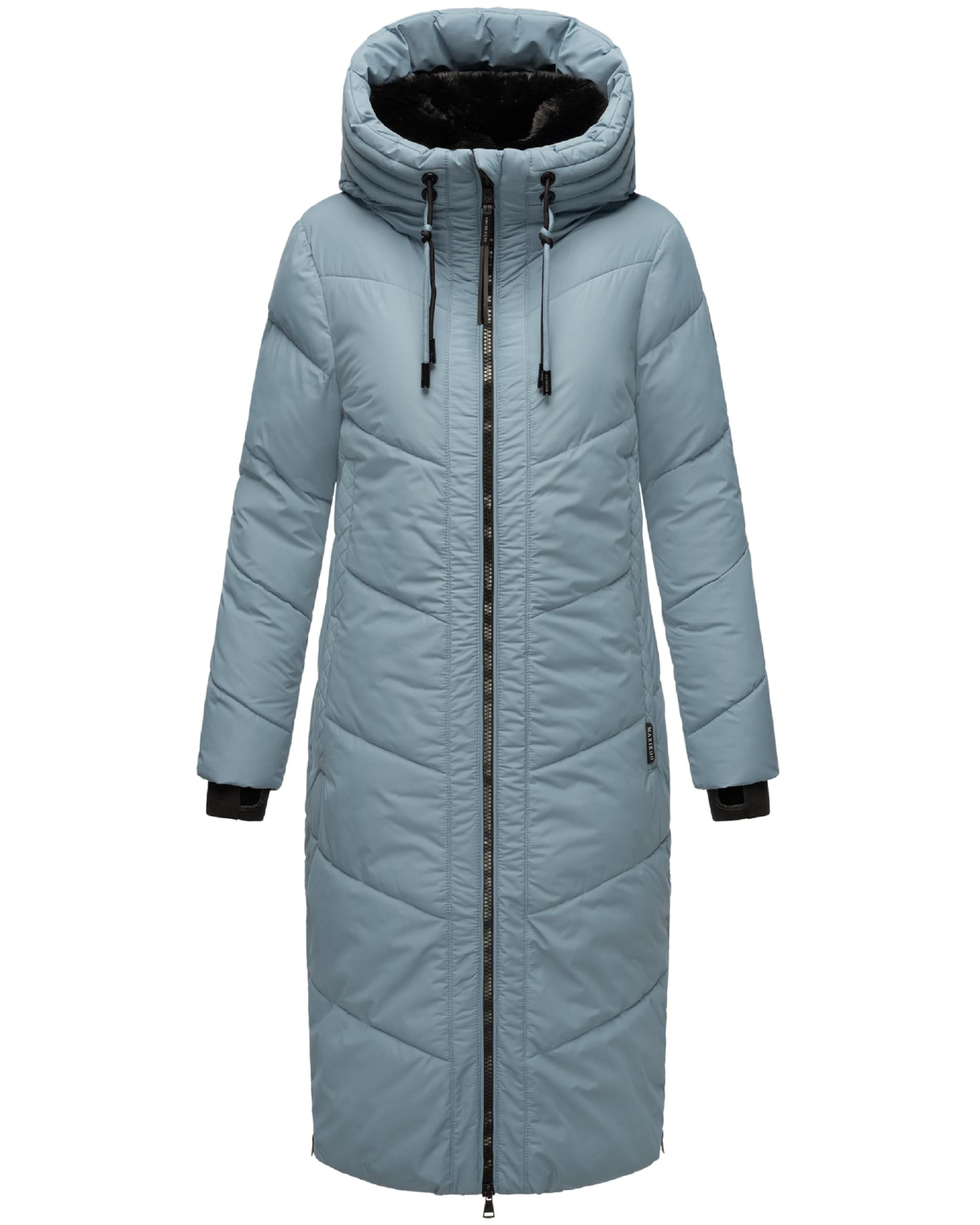 MARIKOO Winter coat 'Nadaree XVI' in Blue: front