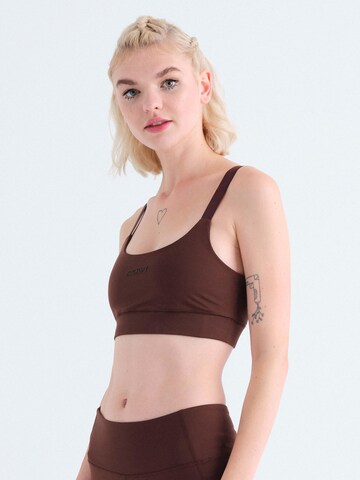 Rockupy Performance shirt 'Chocolate' in Brown