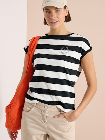 CECIL - Camiseta 'Be Kind' en negro: frente