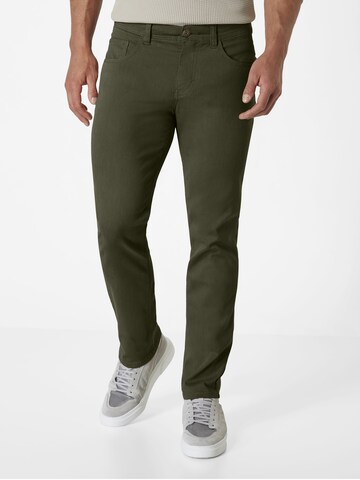 PADDOCKS Slimfit Hose in Grün: Vorderseite