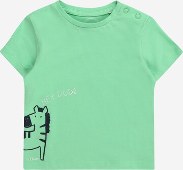 T-Shirt s.Oliver en vert : devant