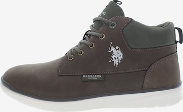 Boots U.S. POLO ASSN. en marron : devant