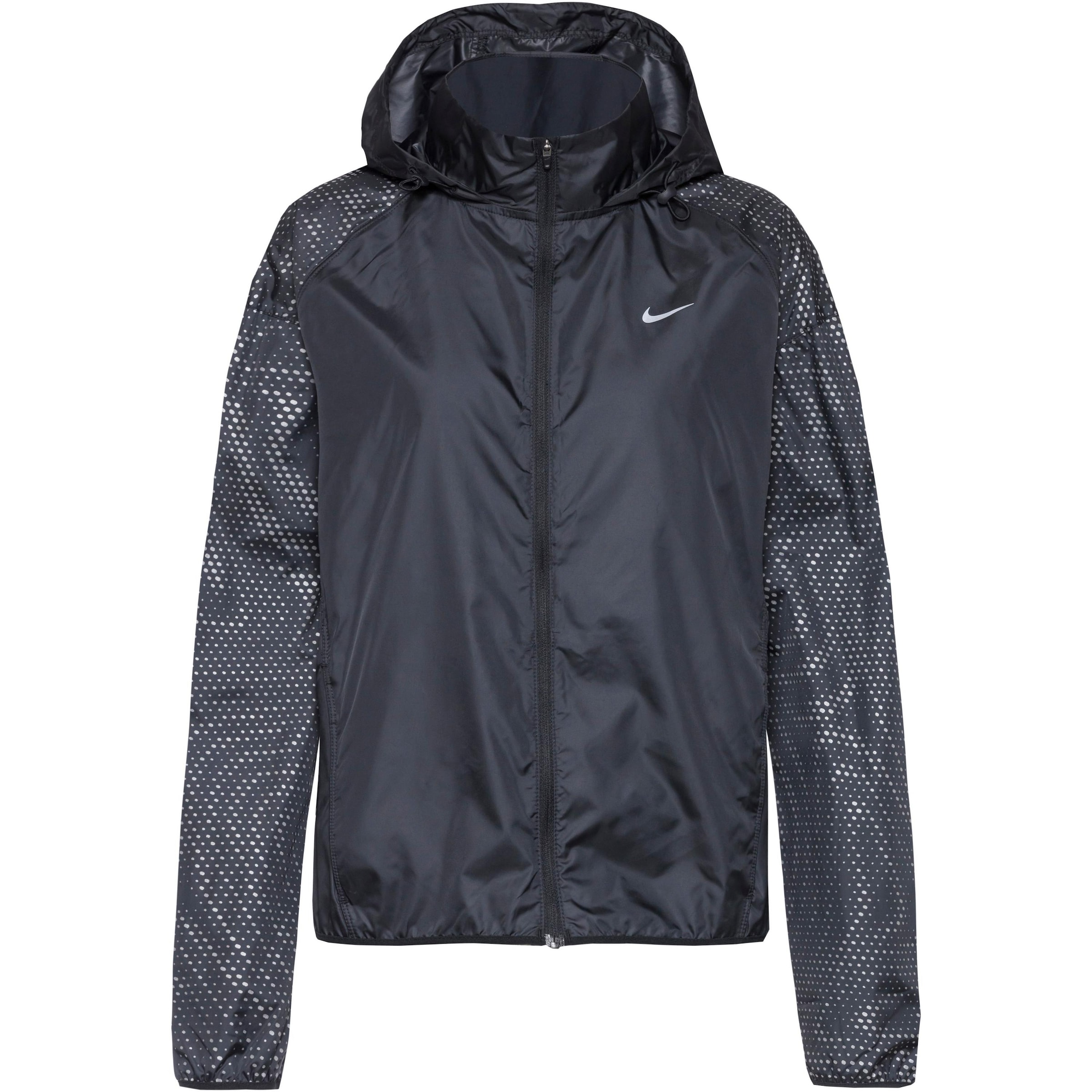 NIKE Athletic Jacket 'Tempo Repel Flash' in Black: front