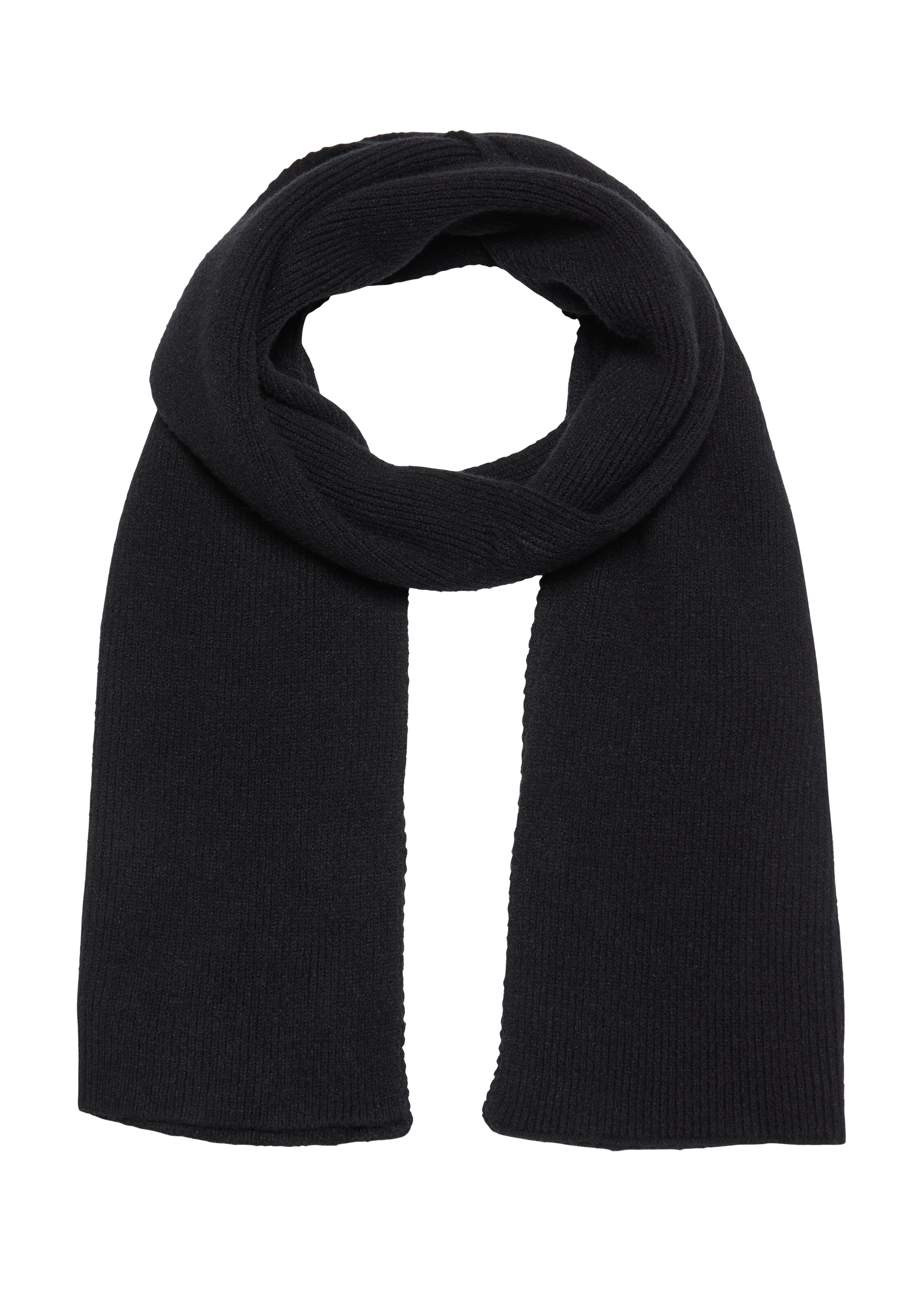 QS Scarf in Black: front