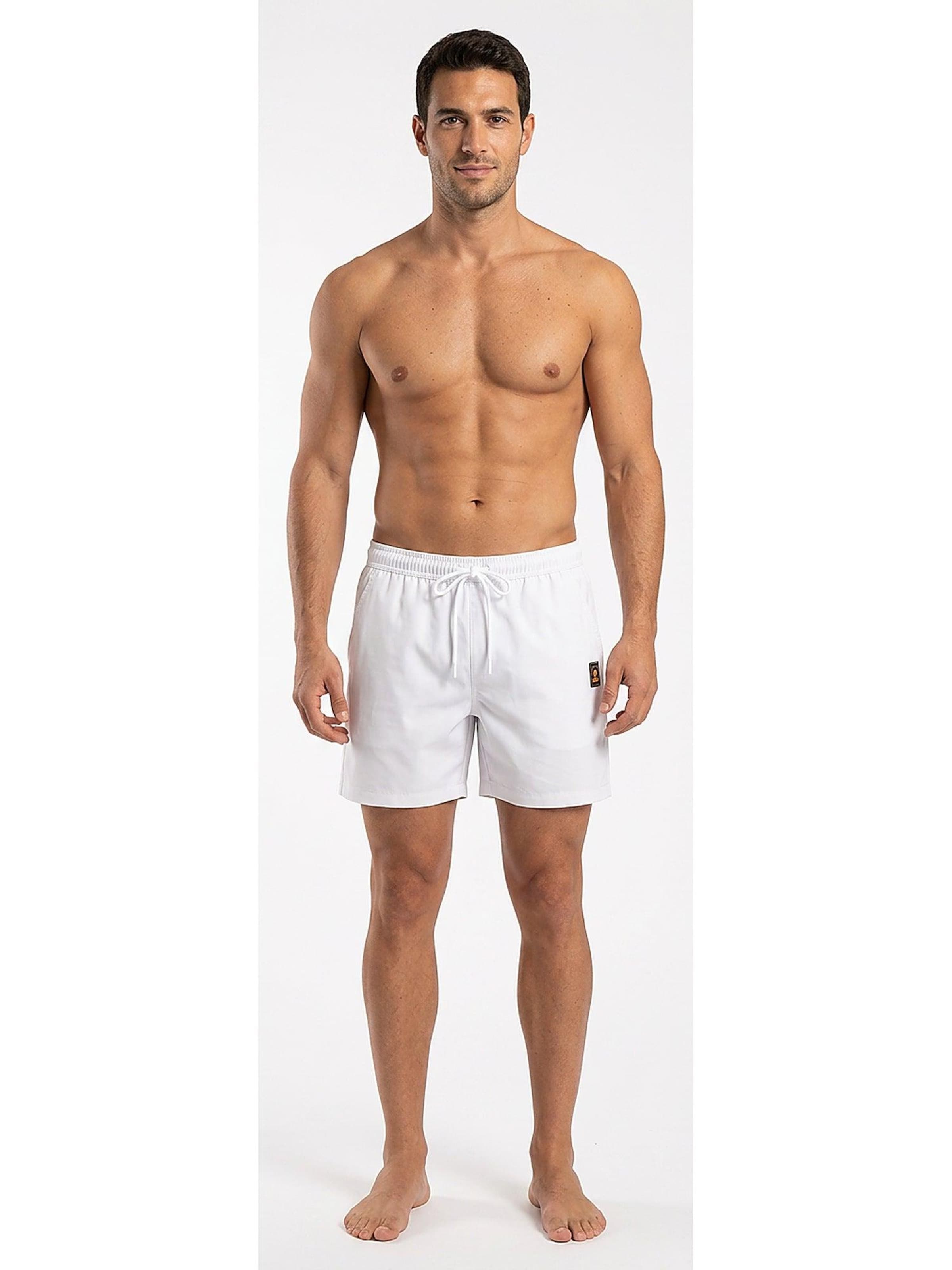 Pantaloncini da bagno di Ciesse Piumini in bianco: frontale