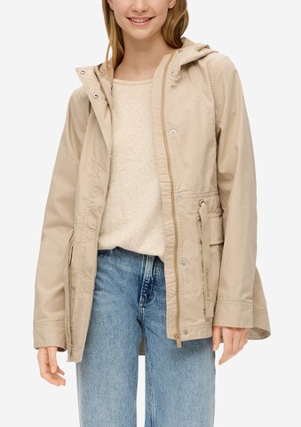 QS - Chaqueta de entretiempo en beige: frente