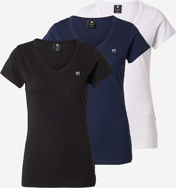 G-STAR Тениска в синьо: отпред