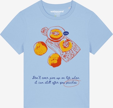 Maglietta 'Peaches' di Watapparel in blu: frontale