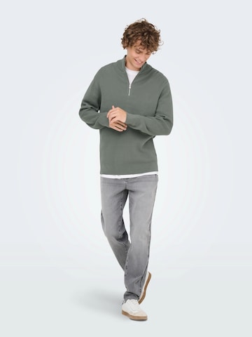 Only & Sons Sweater 'ONSPHIL' in Grey