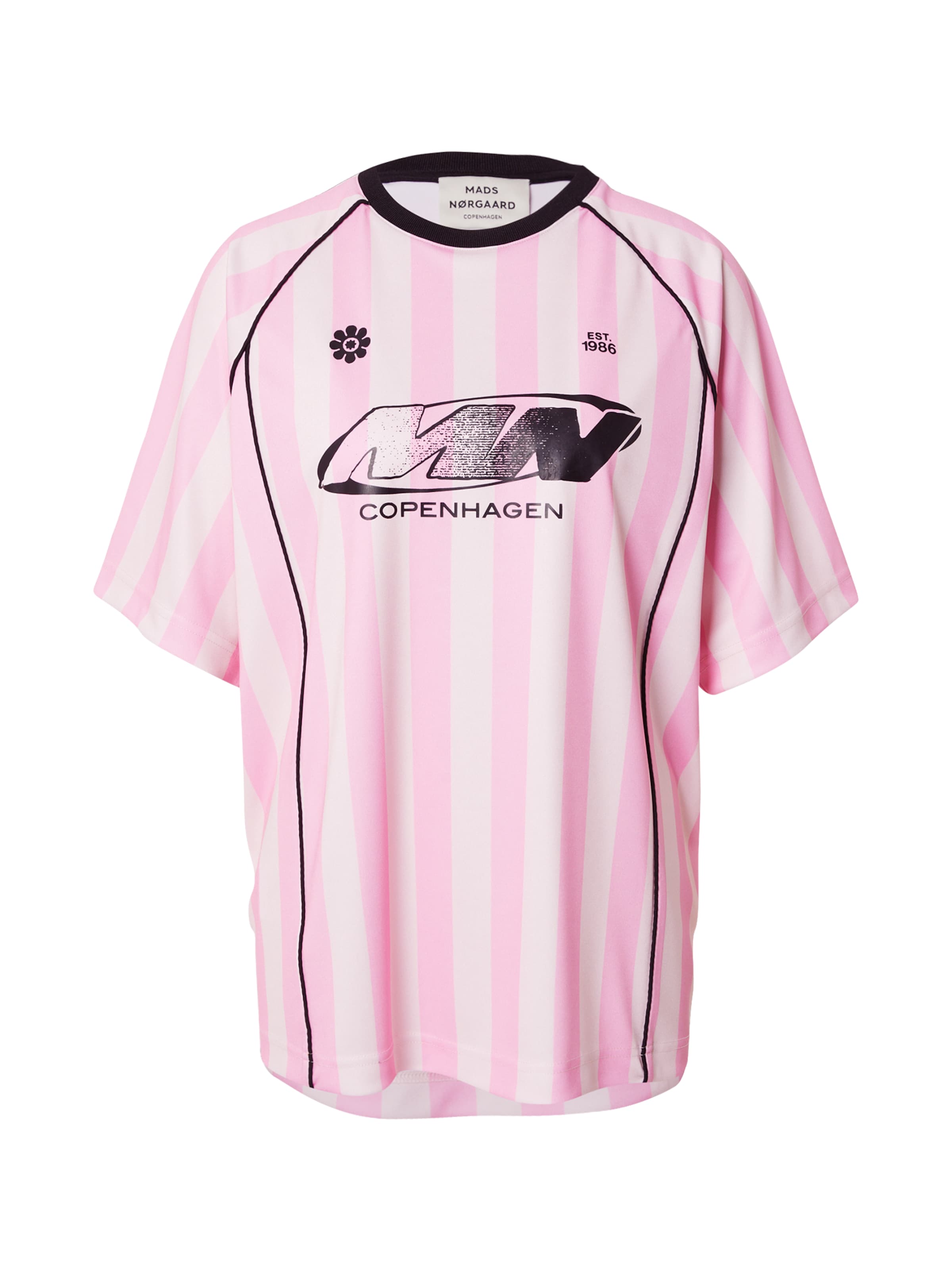MADS NORGAARD COPENHAGEN - Camisa 'Shiny Sport Manna' em rosa: frente