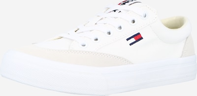 Tommy Jeans Zemie brīvā laika apavi, krāsa - bēšs / tumši zils / sarkans / balts, Preces skats