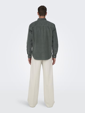 Only & Sons Comfort fit Overhemd 'ONSAlp' in Grijs