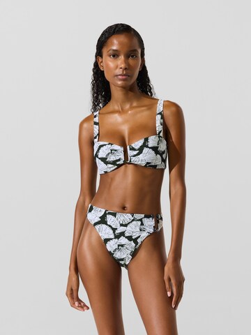 Karl Lagerfeld T-Shirt Bikinitoppi värissä harmaa: etupuoli