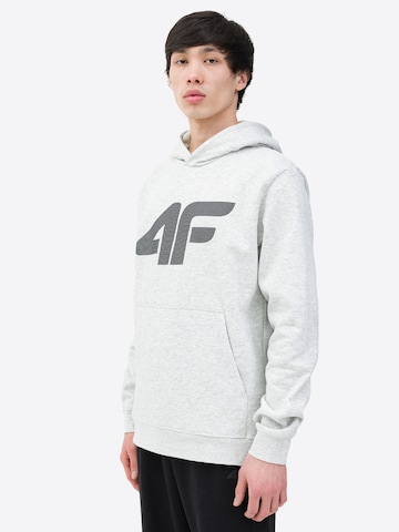 4F - Sweatshirt de desporto em cinzento: frente