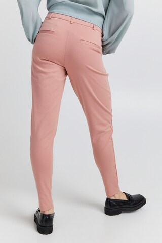 ICHI Slimfit Broek 'Kate' in Roze