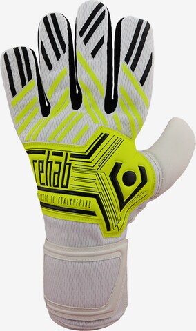 rehabGK Full Finger Gloves in White: front