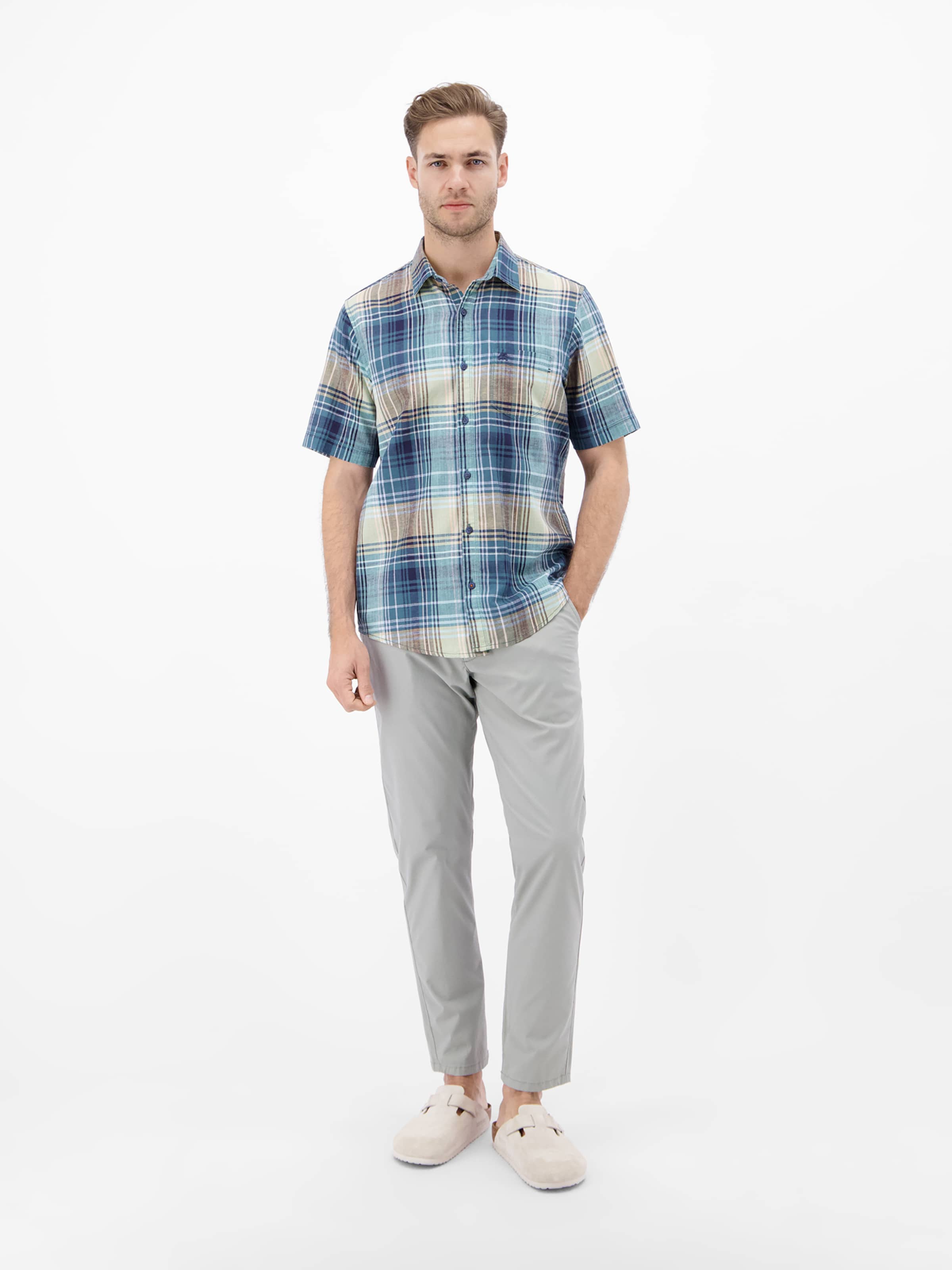 LERROS Regular fit Overhemd in Groen