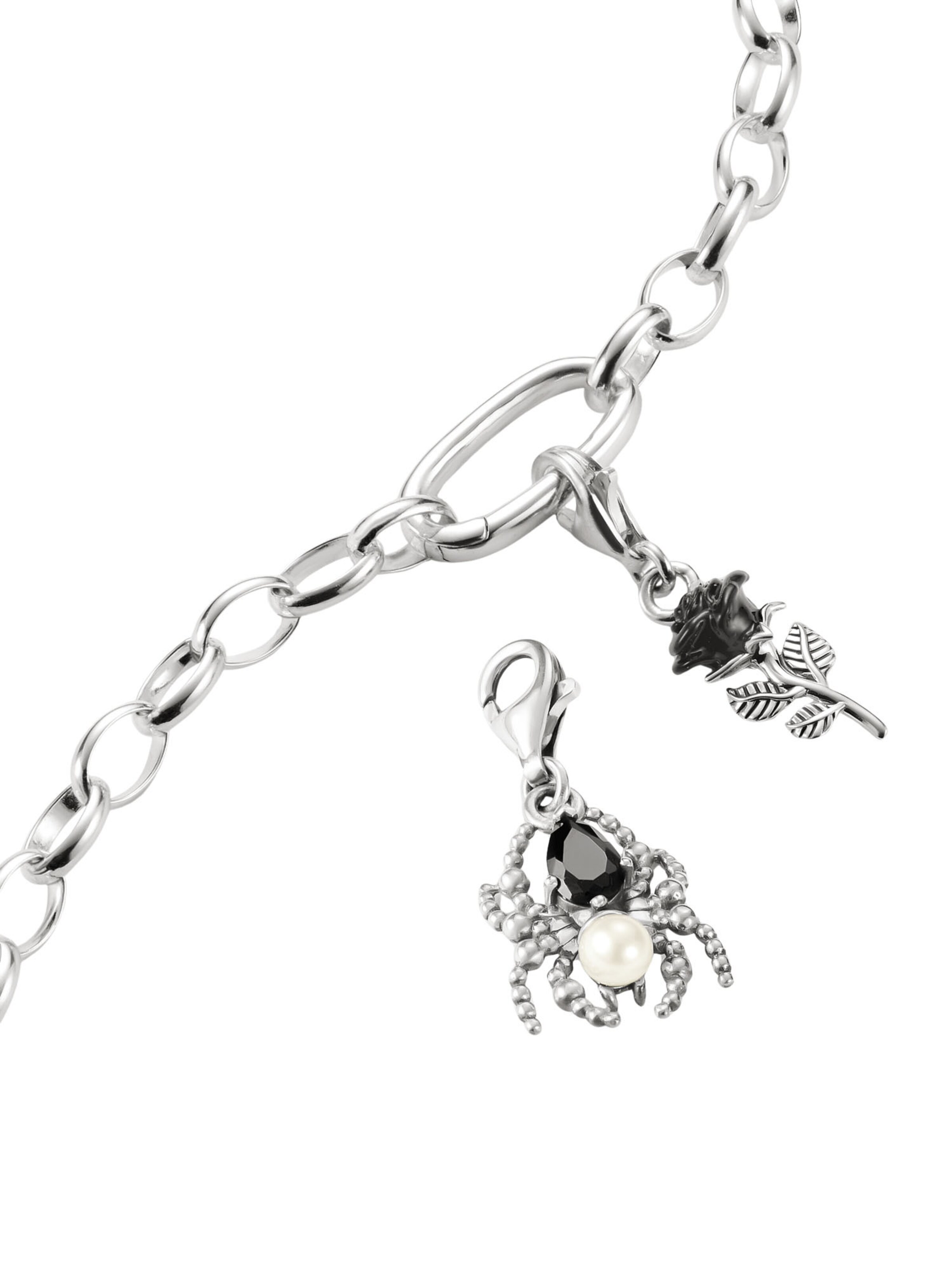 Thomas Sabo Pendant 'True Romance Spinne Perle Original' in Silver