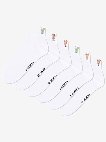 Occulto Ankle Socks 'Luca' in White