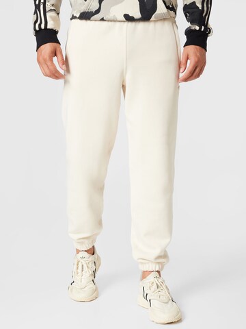 Tapered Pantaloni 'Adicolor Trefoil Sweat' di ADIDAS ORIGINALS in bianco: frontale