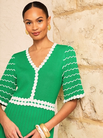 love & roses Pletena obleka | zelena barva