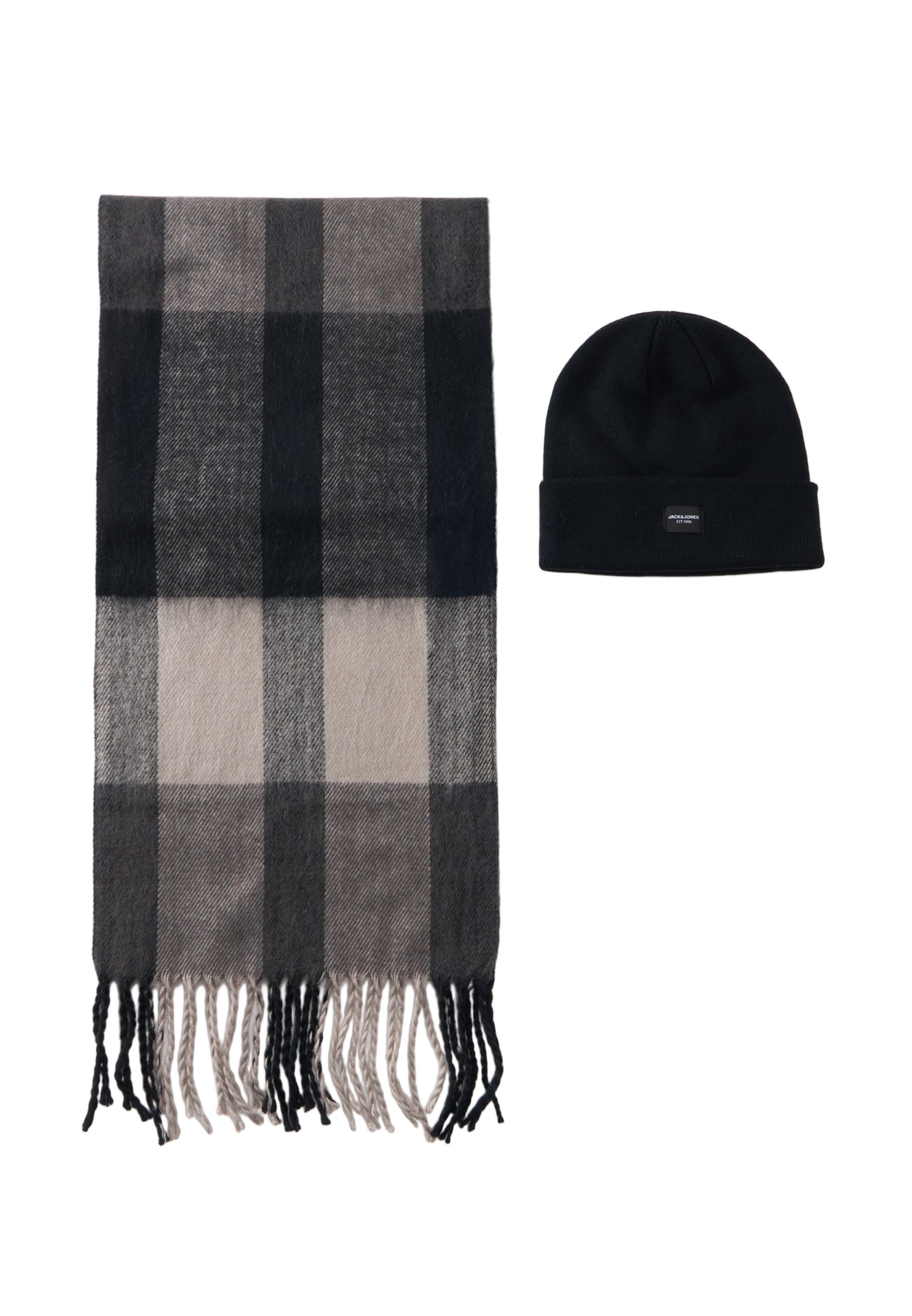 JACK & JONES Beanie 'JACFROST' in Black: front