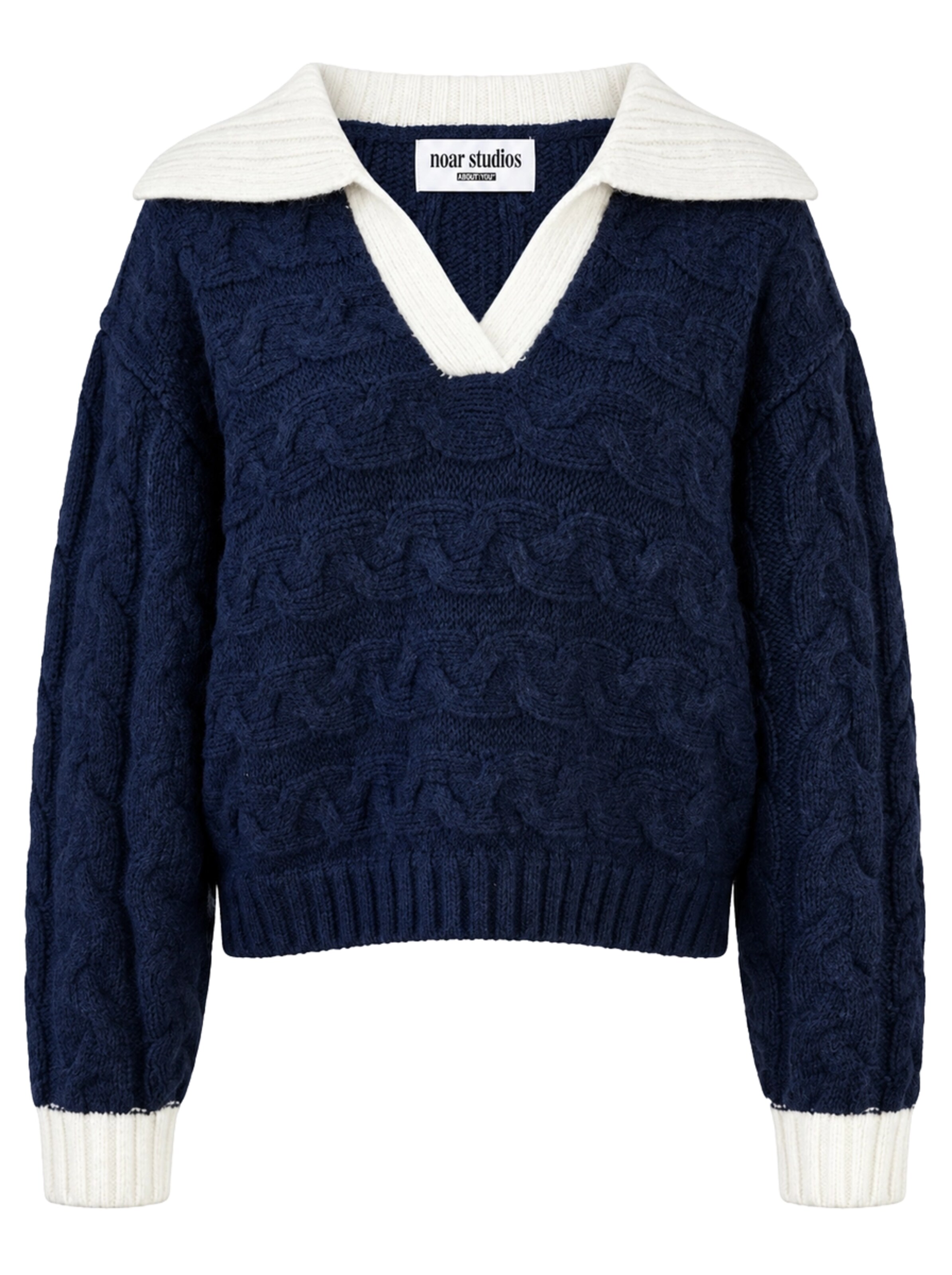 noar studios Pullover in Blau: Vorderseite