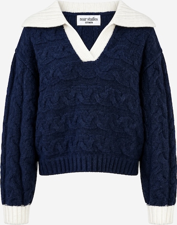 noar studios Pullover in Blau: Vorderseite