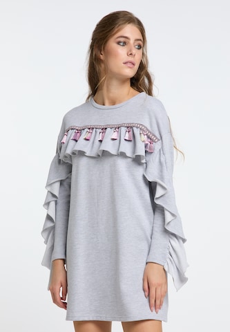 IZIA - Vestido en gris: frente