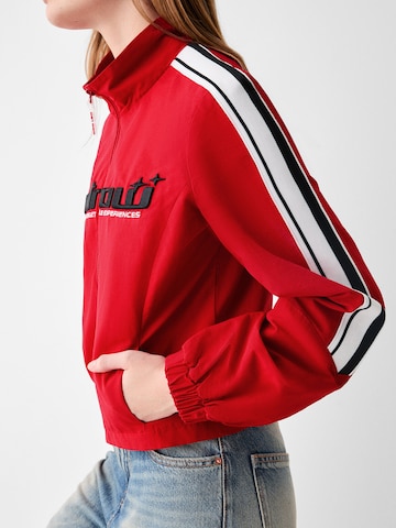 Bershka Between-Season Jacket in Red