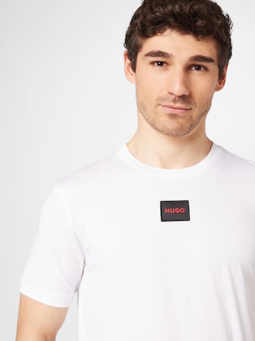HUGO T-Shirt 'Diragolino212' in Weiß