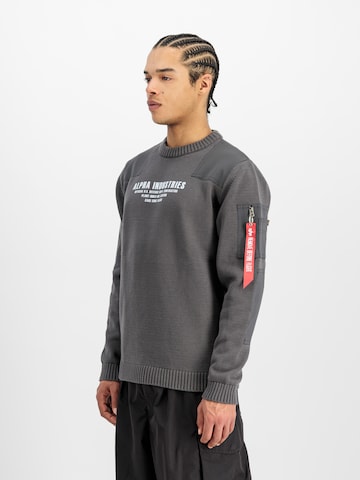 Sweat-shirt ALPHA INDUSTRIES en gris