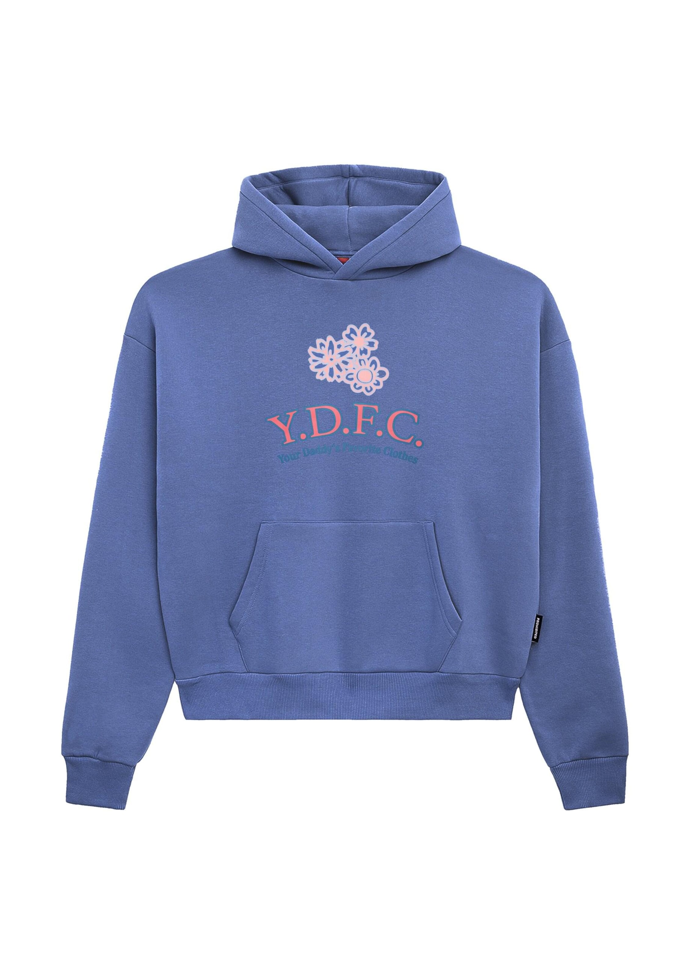 Prohibited Sweat-shirt 'Daddy´s' en bleu / orange foncé / rose, Vue avec produit