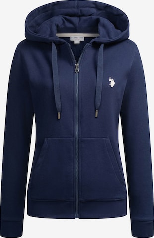 U.S. POLO ASSN. Sweat jacket in Blue: front