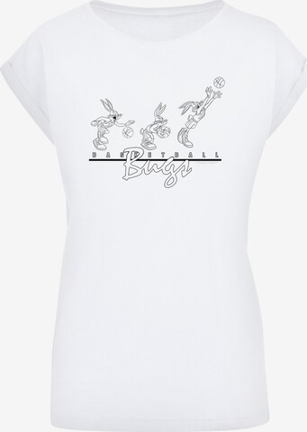 F4NT4STIC Shirt 'Looney Tunes Basketball Bugs' in White: front