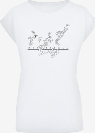 F4NT4STIC T-Shirt 'Looney Tunes Basketball Bugs' in schwarz / weiß, Produktansicht