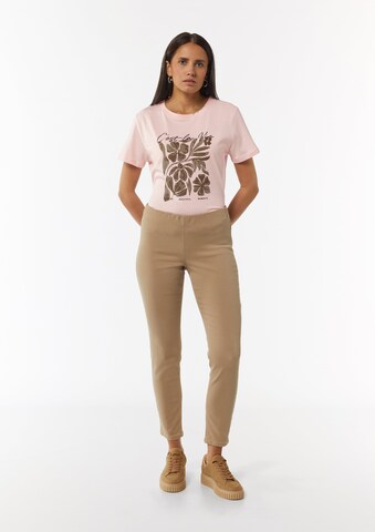 T-shirt comma casual identity en rose