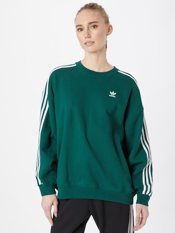 Bluză de molton 'Adicolor Classics ' de la ADIDAS ORIGINALS pe verde: față