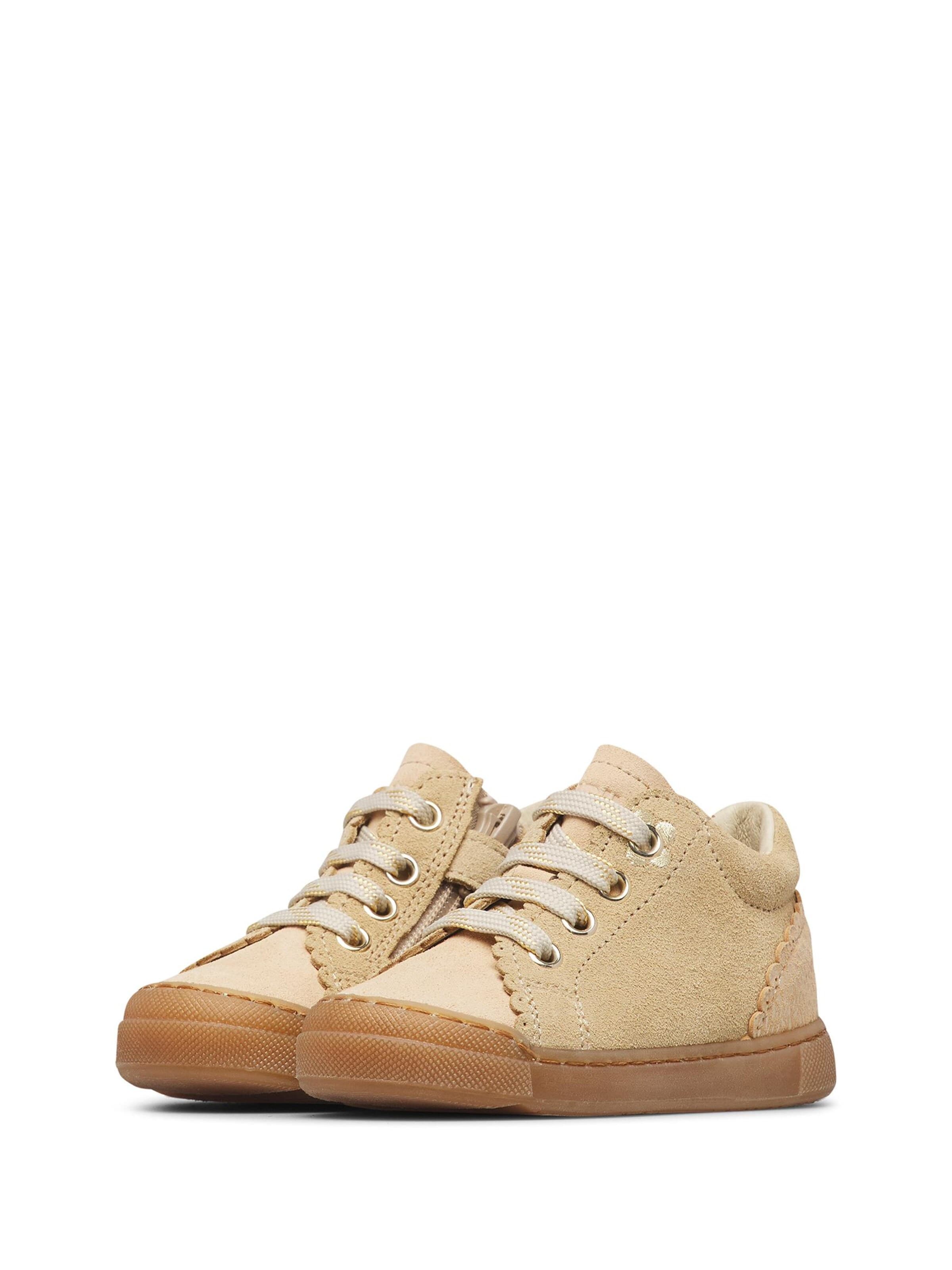 NATURINO Sneakers 'LIORIS HIGH ZIP' in Beige