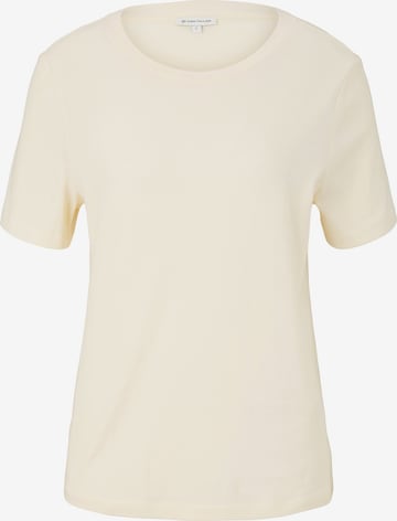 TOM TAILOR T-Shirt in Beige: predná strana