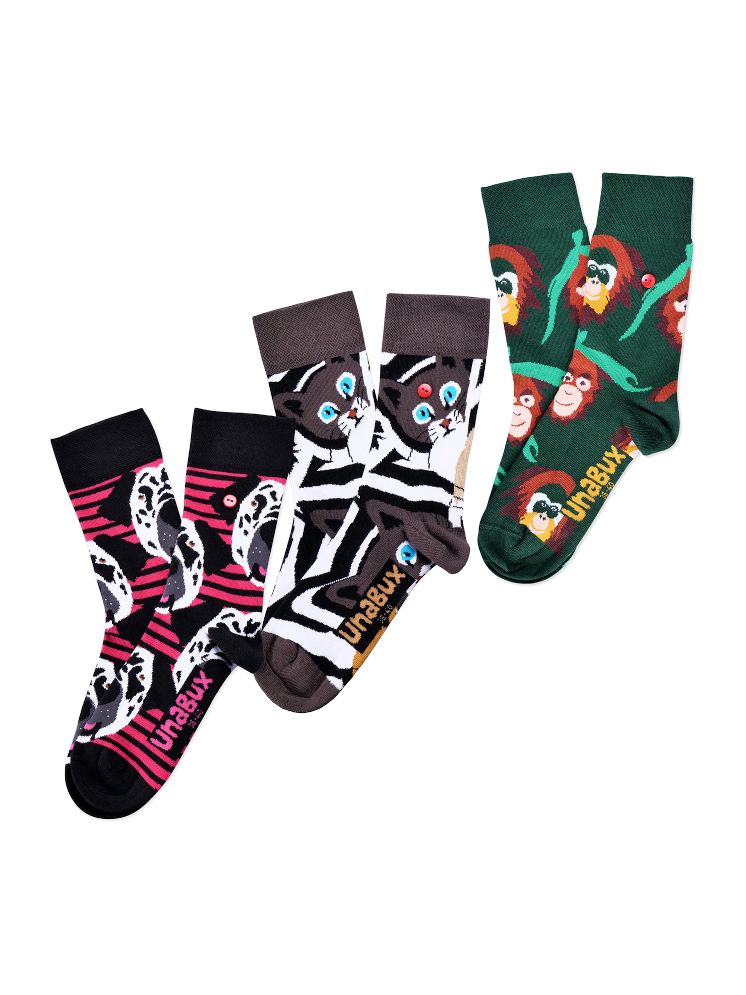 UNABUX Freizeitsocken ' Mix ' in Mischfarben: Vorderseite