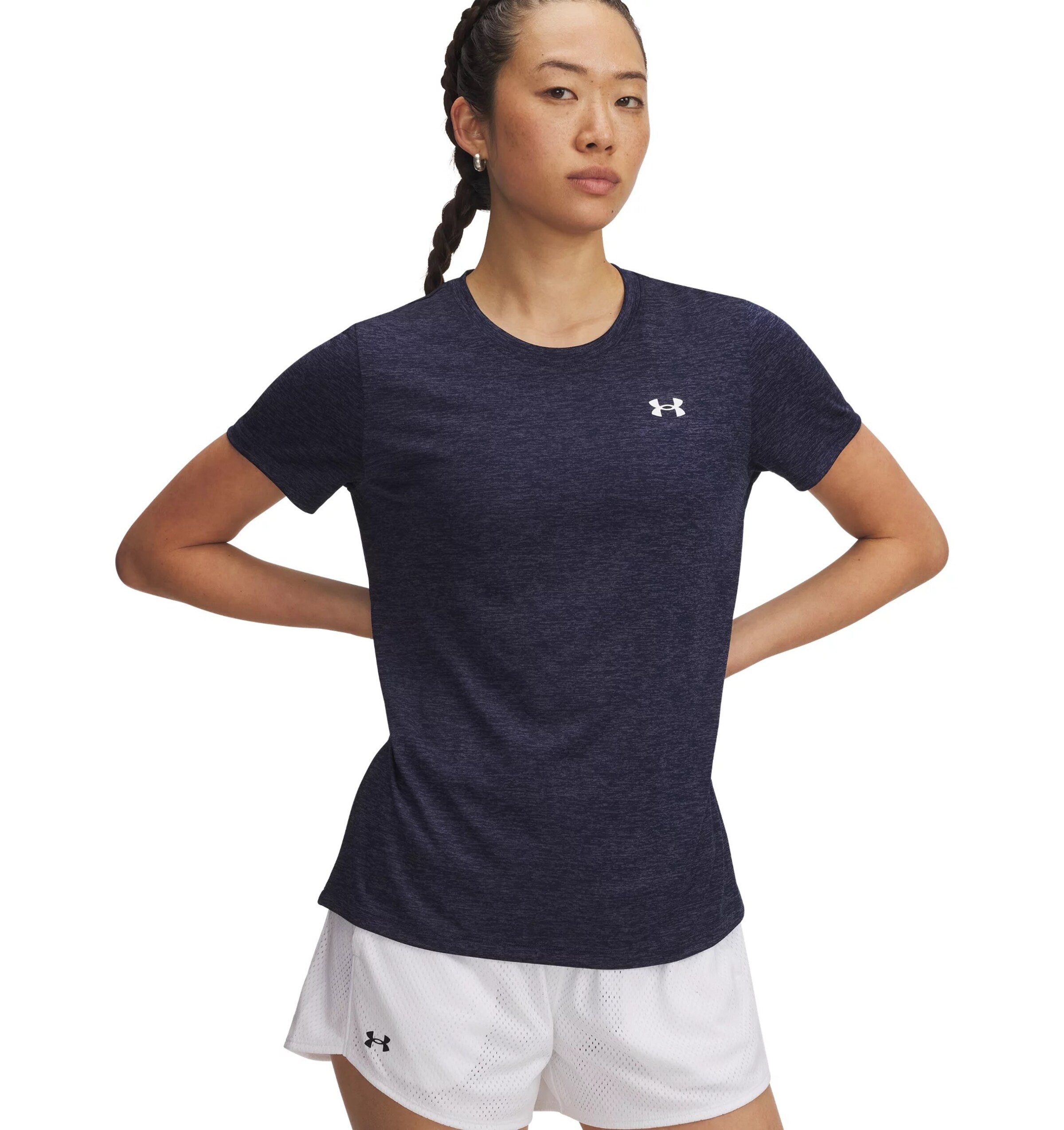 UNDER ARMOUR Performance Shirt 'Twist' in Blue: front
