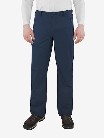 Regular Pantalon outdoor 'Basin' normani en bleu : devant