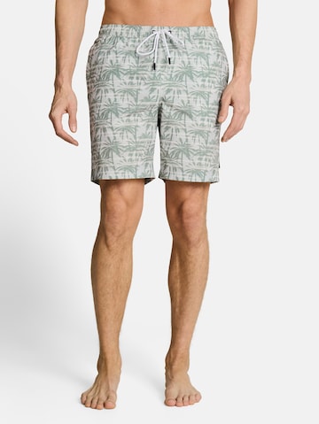 TOM TAILOR DENIM Zwemshorts in Groen: voorkant