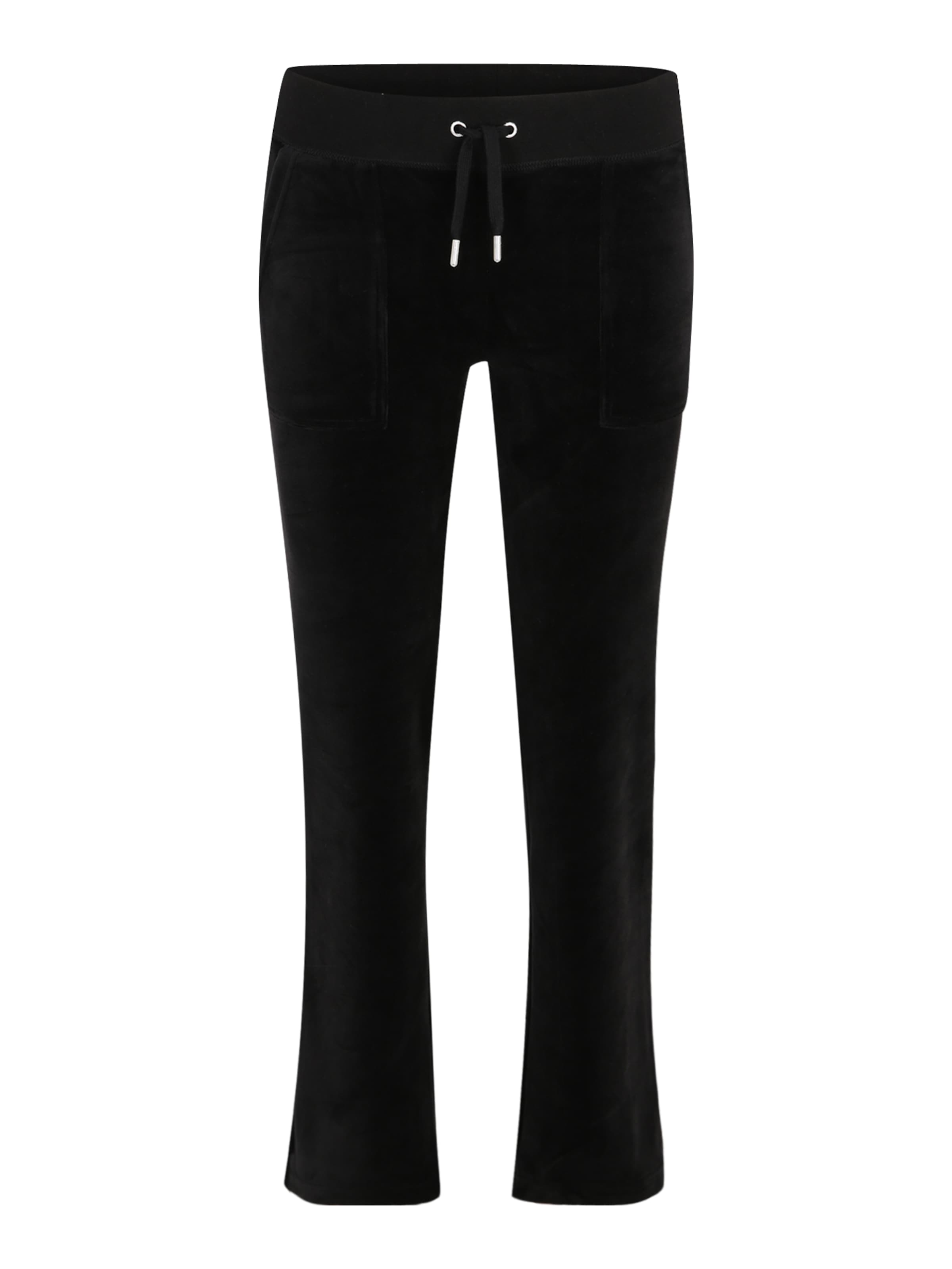 Juicy Couture PetiteFlared/zvonoliki kroj Hlače &#x27;DEL RAY&#x27; - crna boja: prednji dio