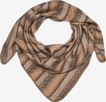 styleBREAKER Tuch 'Dreieckstuch Zick-Zack Webmuster' in Grau: Vorderseite