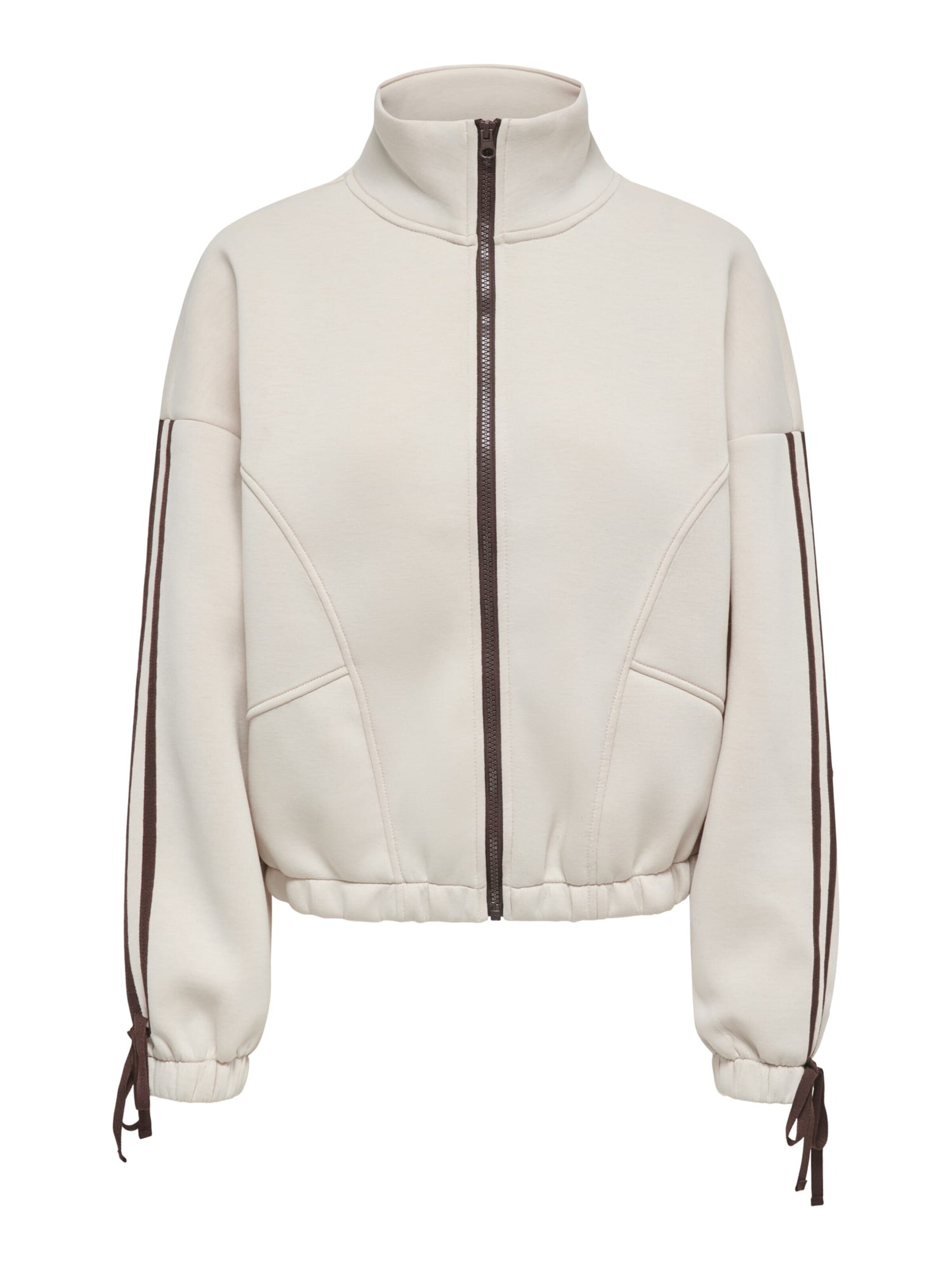 ONLY Sweatvest 'Nola' in Beige: voorkant