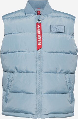 ALPHA INDUSTRIES Vest in Blue: front