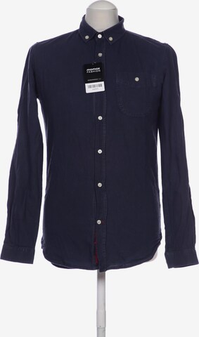 KnowledgeCotton Apparel Button Up Shirt in S in Blue: front